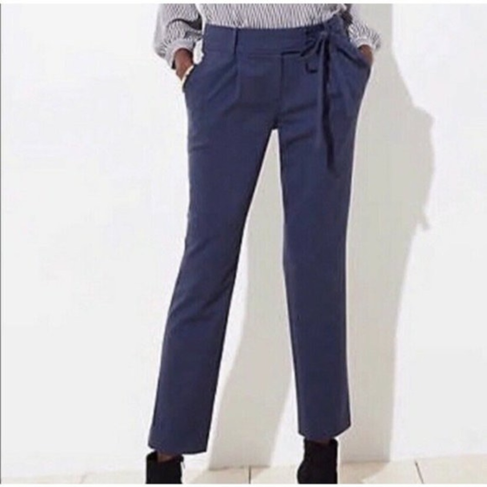 LOFT Womens Pants Size 0 Blue Heather